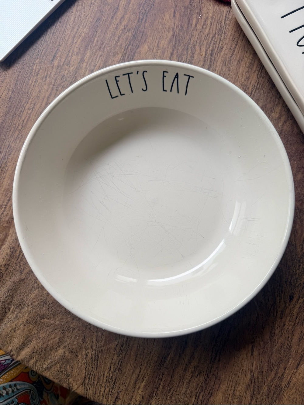 Rae Dunn Pasta Serving Bowl - EAT Size 8"